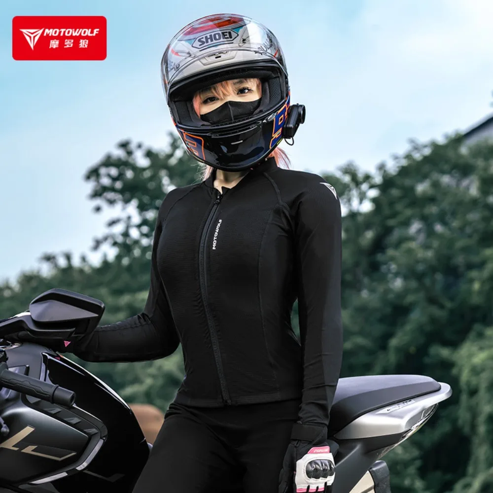 Cycling Gear Jacket - Armure d'équitation de moto pour femme,