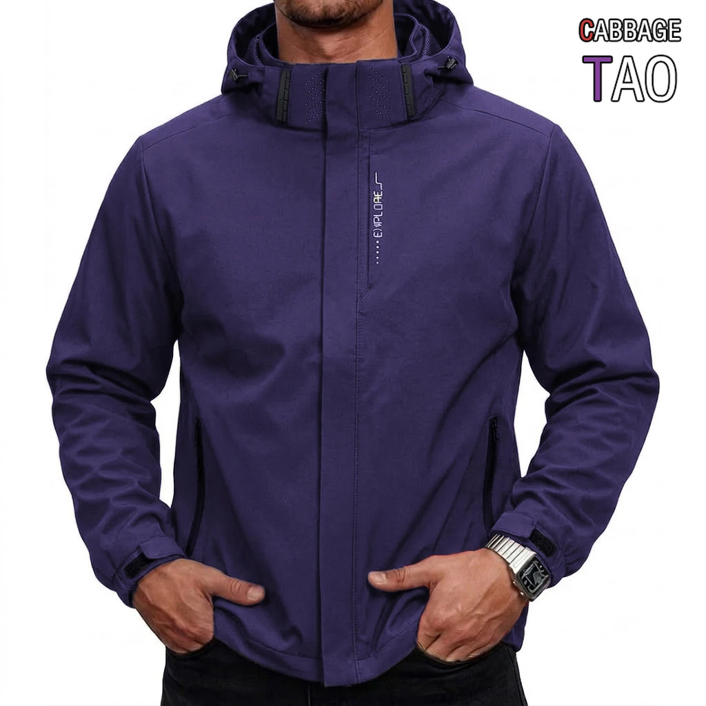 Cycling Gear Rain - Veste tactique imperméable pour homme, coupe-vent,