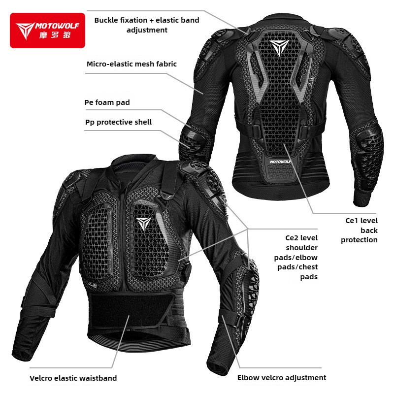 Veste de Moto, armure corporel - Cycling Gear Jacket avis et prix