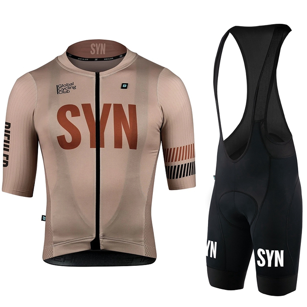 SYN-Maillot de cyclisme marron - Cycling Gear Leaderboard avis et prix